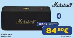 Euronics Marshall speaker emberton II offerta