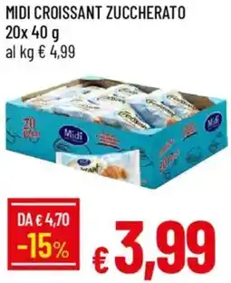 Galassia Midi croissant zuccherato offerta