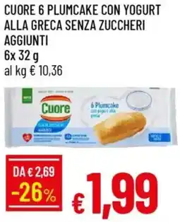 Galassia Cuore 6 plumcake con yogurt alla greca senza zuccheri aggiunti offerta