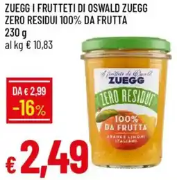 Galassia Zuegg i frutteti di oswald zuegg zero residui 100% da frutta offerta