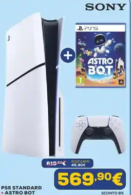 Euronics Sony PS5 standard + astro bot offerta