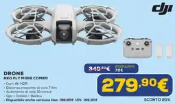 Euronics Dji drone neo fly more combo offerta