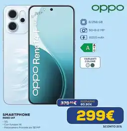Euronics oppo SMARTPHONE RENO 14F offerta
