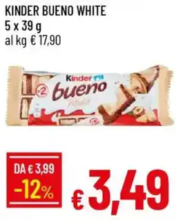 Galassia Kinder bueno white offerta