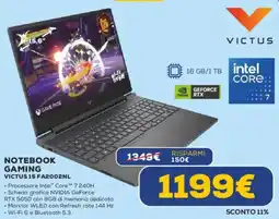 Euronics NOTEBOOK GAMING VICTUS 15 FA2002NL offerta
