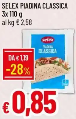 Galassia Selex piadina classica offerta