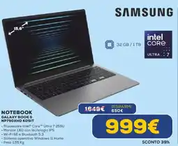 Euronics SAMSUNG NOTEBOOK GALAXY BOOK 5 NP750XHD KD5IT offerta