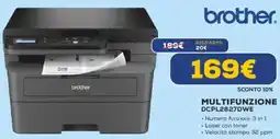 Euronics brother MULTIFUNZIONE DCPL2627DWE offerta