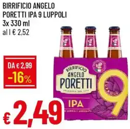 Galassia Birrificio angelo poretti ipa 9 luppoli offerta