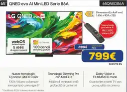Euronics LG 65" QNED evo Al MiniLED Serie 86A 65QNED86A offerta