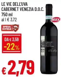 Galassia Le vie dell'uva cabernet venezia d.o.c. offerta