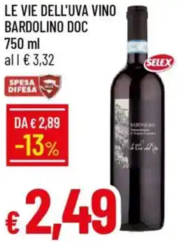 Galassia Le vie dell'uva vino bardolino doc offerta