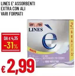 Galassia Lines e' assorbenti extra con ali offerta