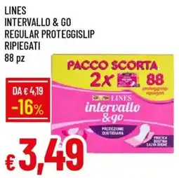 Galassia Lines intervallo & go regular proteggislip ripiegati offerta