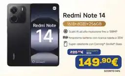 Euronics Redmi Note 14 offerta