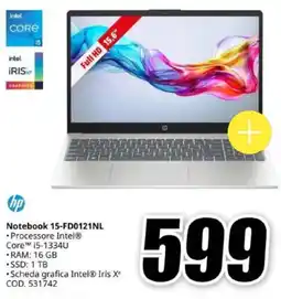 MediaWorld hp Notebook 15-FD0121NL offerta