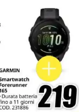 MediaWorld GARMIN Smartwatch Forerunner 165 offerta