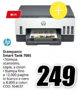 MediaWorld hp Stampante Smart Tank 7005 offerta