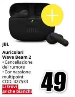 MediaWorld JBL Auricolari Wave Beam 2 offerta