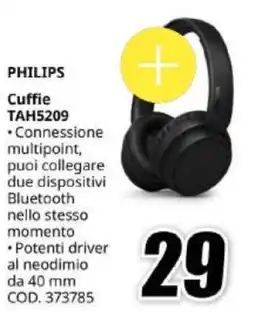 MediaWorld PHILIPS Cuffie TAH5209 offerta