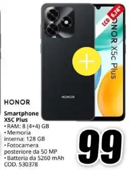 MediaWorld HONOR Smartphone X5C Plus offerta