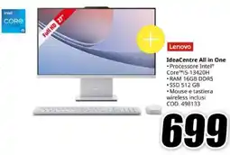MediaWorld Lenovo IdeaCentre All in One offerta