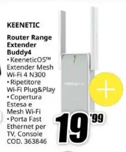 MediaWorld KEENETIC Router Range Extender Buddy4 offerta