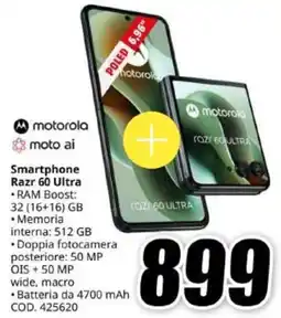 MediaWorld motorola Smartphone Razr 60 Ultra offerta