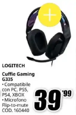MediaWorld LOGITECH Cuffie Gaming G335 offerta