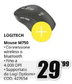 MediaWorld LOGITECH Mouse M750 offerta