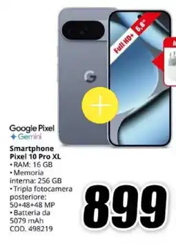 MediaWorld Google Pixel Smartphone Pixel 10 Pro XL offerta
