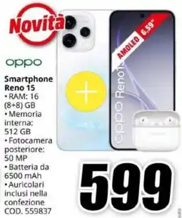 MediaWorld oppo Smartphone Reno 15 offerta