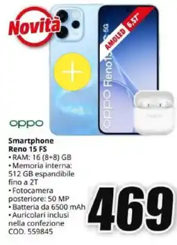 MediaWorld oppo Smartphone Reno 15 FS offerta