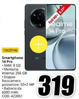 MediaWorld realme Smartphone 14 Pro offerta