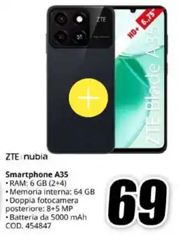 MediaWorld ZTE nubia Smartphone A35 offerta