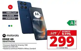 Comet motorola EDGE 60 Smartphone offerta