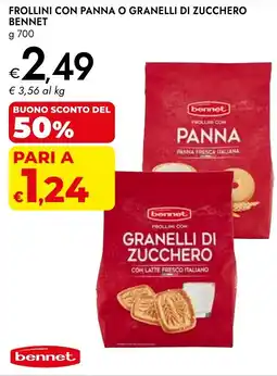 Bennet Frollini con panna o granelli di zucchero BENNET offerta