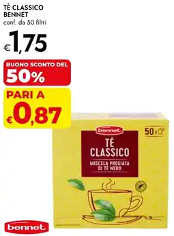Bennet Tè classico BENNET conf. da 50 filtri offerta