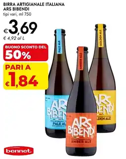 Bennet Birra artigianale italiana ARS BIBENDI offerta