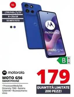 Comet motorola MOTO G56 SMARTPHONE offerta