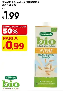 Bennet Bevanda di avena biologica BENNET BIO offerta