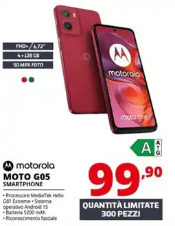 Comet motorola MOTO G05 offerta