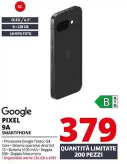 Comet Google PIXEL 9A SMARTPHONE offerta