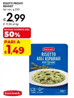 Bennet Risotti pronti BENNET offerta