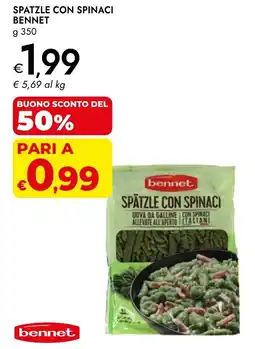 Bennet Spatzle con spinaci BENNET offerta