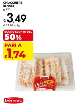 Bennet Chiacchiere BENNET offerta