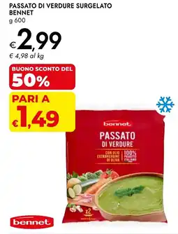 Bennet Passato di verdure surgelato BENNET offerta