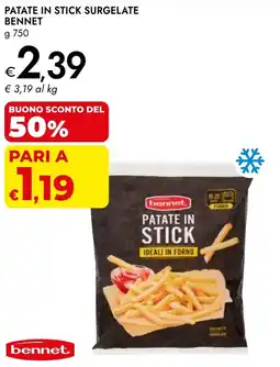Bennet Patate in stick surgelate BENNET offerta