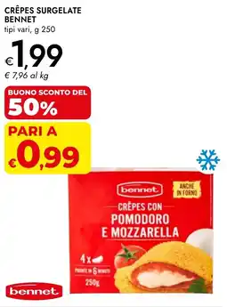 Bennet Crêpes surgelate BENNET offerta