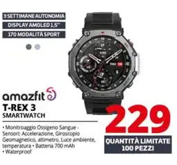 Comet amazfit t-rex 3 smartwatch offerta